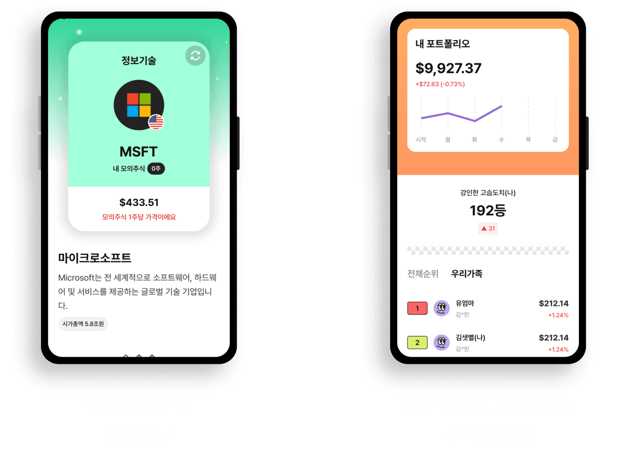 쉽게 이해하는 기업정보. 전일 종가로 포트폴리오 수익률 경쟁